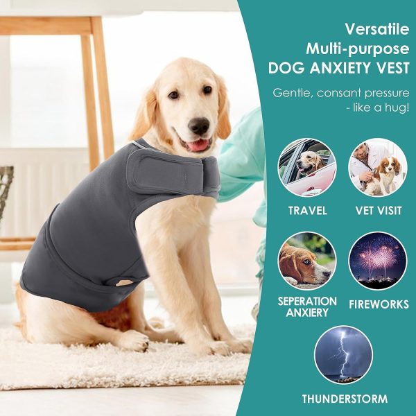 Pet Vest Dog Anxiety Relief Clothing Puppy Clothing With Shock Protection Features - Image 3